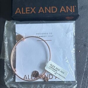 Alex and Ani Pink / gold  Charm Bracelet
